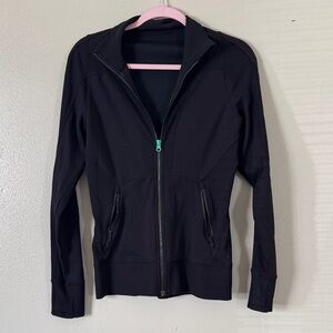 lululemon athletica Black  define Jacket with Green Accent